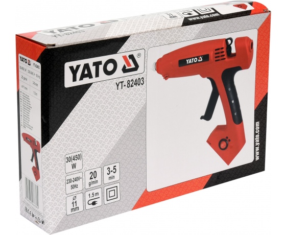 Фото 4 - Пістолет клейовий мережевий YATO для стержнів Ø=11 мм, 450 Вт