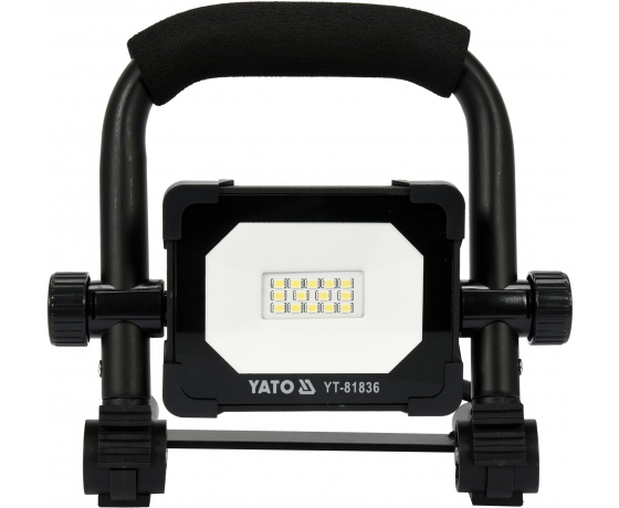 Фото 3 - Прожектор переносний з SMD-діодним випромінювачем YATO: 10 Вт, 230В, 900лм, 14 діодів, кабель- 1.5 м