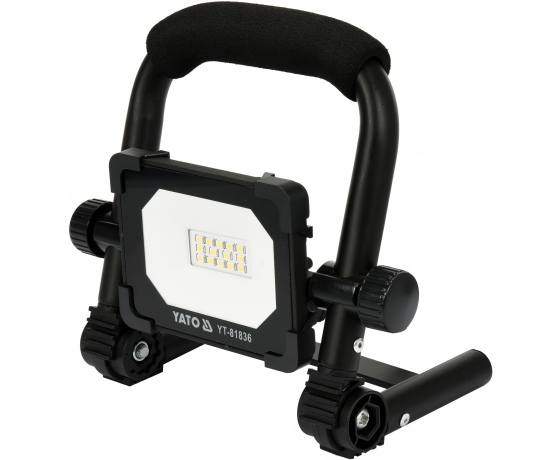 Фото 2 - Прожектор переносний з SMD-діодним випромінювачем YATO: 10 Вт, 230В, 900лм, 14 діодів, кабель- 1.5 м