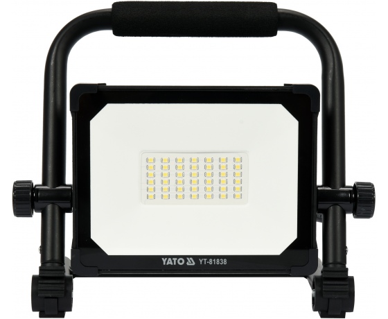 Фото 3 - Прожектор переносний з SMD-діодним випромінювачем YATO: 30 Вт, 230В, 3000лм, 42 діоди, кабель- 1.5 м