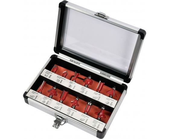 Фото 2 - Фрези YATO по дереву зі шпинделем Ø8 мм, 12 шт.