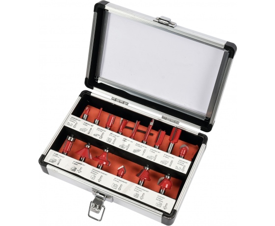 Фото 3 - Фрези YATO по дереву зі шпинделем Ø8 мм, 15 шт.