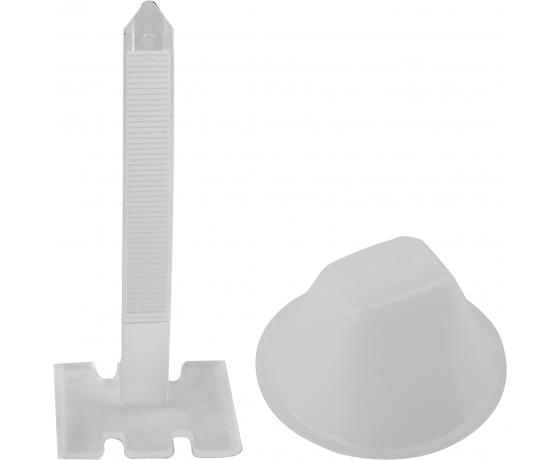 Фото 4 - Чашки 50 штук та стяжки 50 штук для вирівнювання плитки VOREL, мінімальний стик 0.75 мм, плитка 3-40 мм