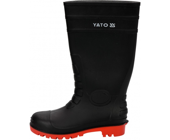 Фото 2 - Чоботи ПВХ водонепроникні, хімічностійкі, антистатичні з металевим носком YATO, 38 см, розмір 44