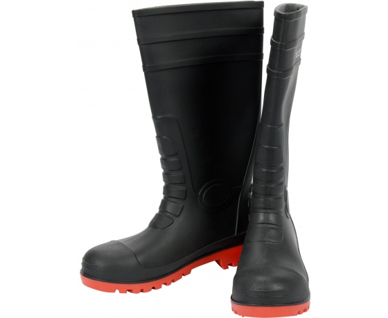 Фото 2 - Чоботи ПВХ водонепроникні, хімічностійкі, антистатичні з металевим носком YATO, 38 см, розмір 45