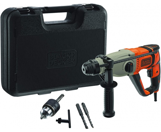 Фото 2 - Перфоратор мережевий SDS+ B&D: 850 Вт, J= 2,2 Дж, 3 режими, з аксесуарами в футлярі