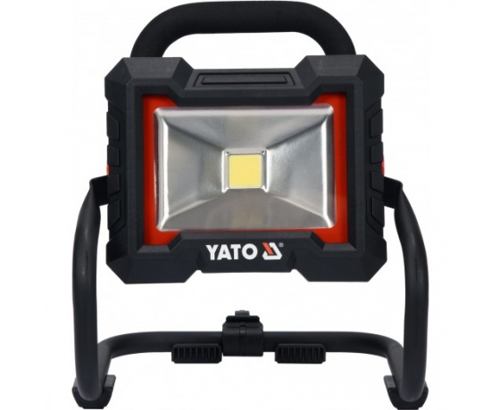 Фото 2 - Прожектор переносний з SMD-діодним випромінювачем YATO:  Li-Ion, 18В, 1600 лм, обертання 180°