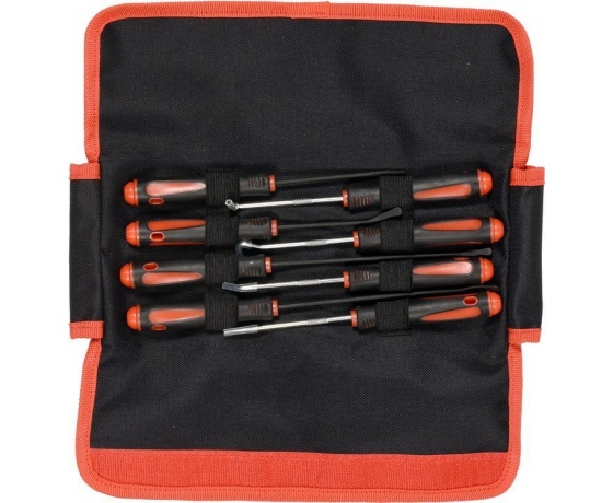 Фото 2 - Гачки і ложечки для демонтажу ущільнювачів YATO l= 165 і 225 мм, 8 один.