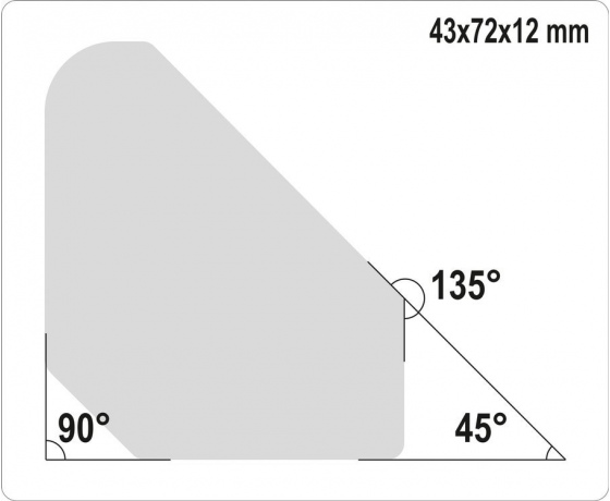 Фото 4 - Кутники магнітні для зварювання YATO: кут: 45°, 90°, 135°, сила утримув- 4.5 кг, 43х72х12 мм, 4 шт