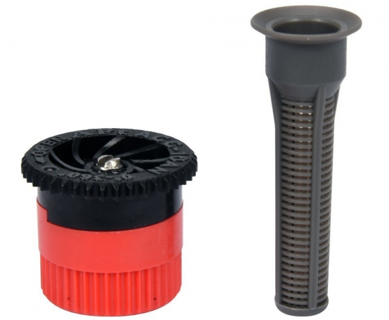 Фото 4 - Форсунка і фільтр до зрошувача висувного FLO, з регулюванням кута зрошув.- 0-360°, радіус дії- 3 м