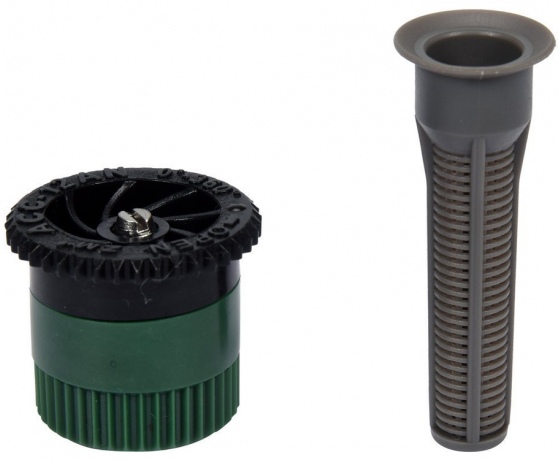 Фото 3 - Форсунка і фільтр до зрошувача висувного FLO, з регулюванням кута зрошув.- 0-360°, радіус дії- 4,2 м