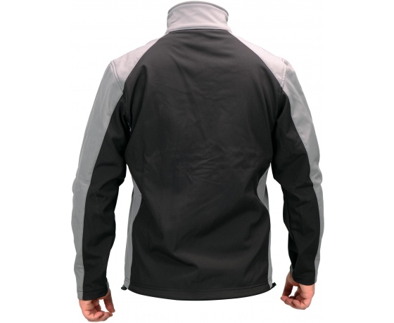 Фото 6 - Куртка робоча SOFTSHELL YATO розмір S, чорно-сіра, 3 кишені, 96% поліестер і 4% спандекс