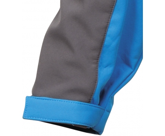 Фото 11 - Куртка робоча SOFTSHELL з прикріпн капюшоном YATO розм S, синьо-сіра, 3 кишені, 96% поліес і 4% спан