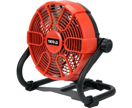Фото 2 - Вентилятор з гібридним живленням YATO, акум.-18 В,лопаті Ø=230 мм,оберт.- 360°(БЕЗ АКУМУЛЯТОРА)