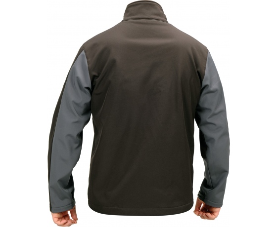 Фото 6 - Куртка робоча SOFTSHELL YATO розмір S, чорно-темно-сіра, 3 кишені, 96% поліестер і 4% спандекс