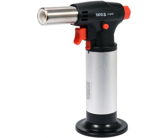 Фото 2 - Пальник газовий YATO 200 Вт, з заправлювальною ємністю; витрата 13,1 гр/год