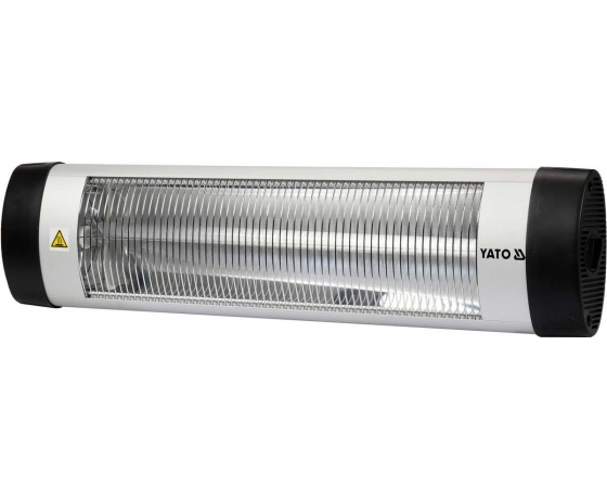 Фото 2 - Обігрівач інфрачервоний кварцовий YATO, ел.-мереж- 230 В, 2000 Вт, діапазон- 12-18м²