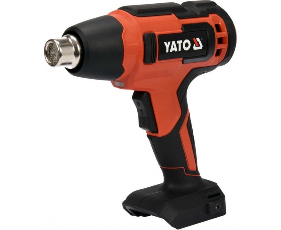 Фото 2 - Фен технічний акумуляторний YATO : 18В Li-Ion, 550°C, 100 л/хв, 2 режими (без акумулят.)