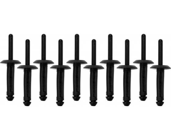 Фото 2 - Заклепки пластикові YATO, 5.0x15.8 мм, 10 шт.Nylon