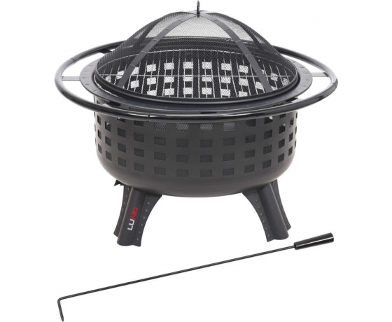 Фото 2 - Кошик для вогнища сталевий  LUND 80х 80х 61 см, Ø= 57 см, на 3-х ніжках з кришкою