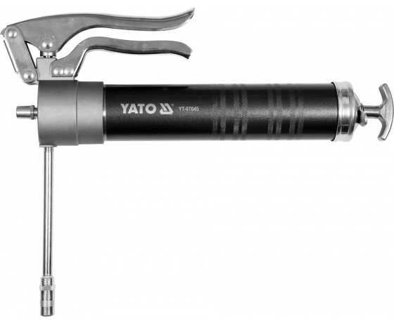 Фото 2 - Шприц мастильний YATO, 400 см³, 55 MPa. з жорстк. аплікатором і швидким впорскуванням