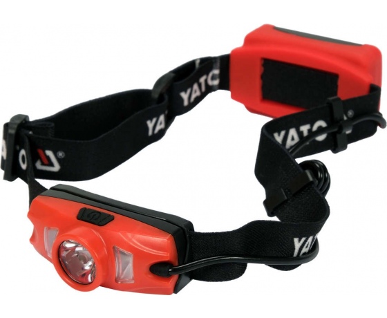 Фото 2 - Ліхтар діодний на чоло YATO; живл. від Li-Po акумулят 3,7 В 1000 мАгод, 500 Lm, USB зарядкою