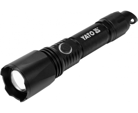 Фото 2 - Ліхтар світлодіодний акумул. YATO Li-Ion 3.7 В, 2200 mАГод, 5 режимів, 900 Lm, зарядний USB пристрій
