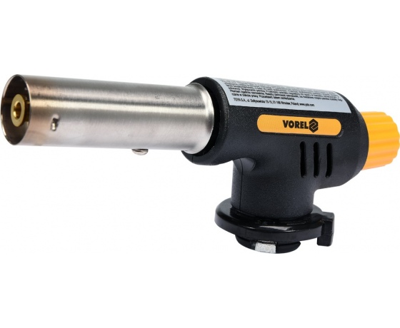 Фото 3 - Газовий пальник VOREL з п`єзозапалом; тип з`єднання EN417 макс. t=1300°C, P= 1,3 кВт