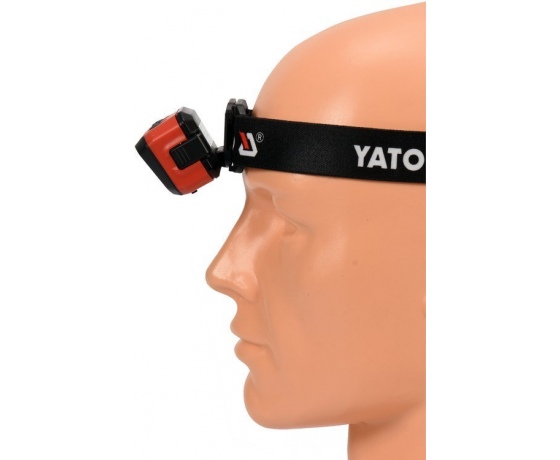 Фото 5 - Ліхтар COB-діодний на чоло YATO; живл. від 3х ААА акумулят 3,7 В 1000 мАгод, 500 Lm, з датчиком руху