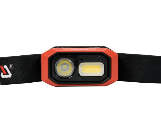 Фото 2 - Ліхтар COB-діодний на чоло YATO; живлення від акумулятора 3,7 В 1400 мАгод, 480 Lm, з датчиком руху