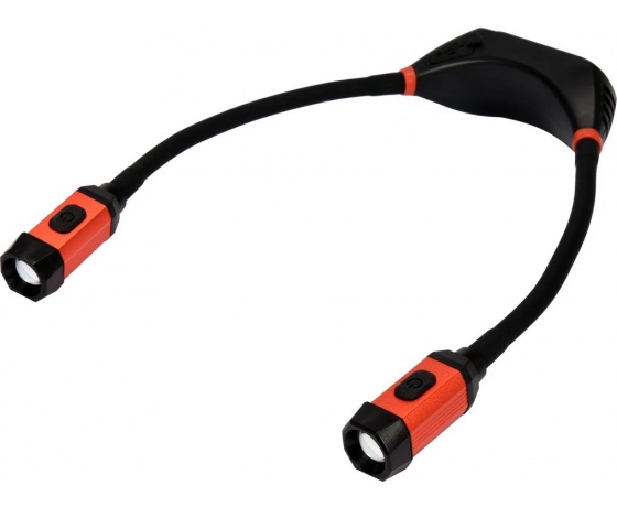 Фото 2 - Ліхтарі 2 COB-діодні нашийні YATO; живл. від Li-Ion акумулят 3,7 В 2000 мАгод, 2 по 150 Lm