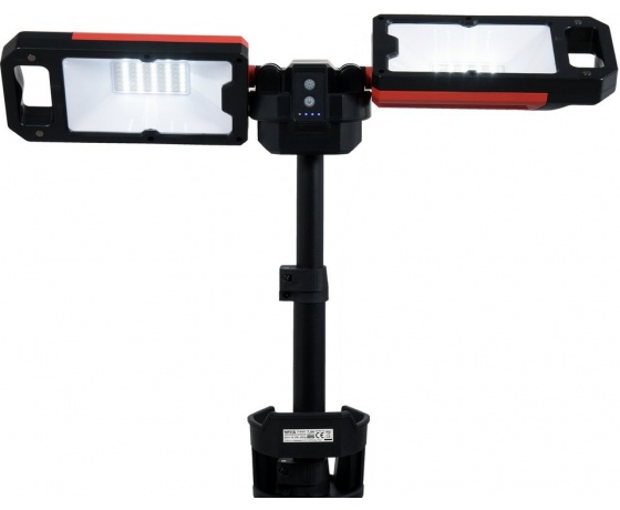 Фото 3 - Прожектори 2 шт. 2828 SMD-діодні YATO: акумул. 4,7 В, 500-5000 Lm, на штативі h= 95-140 см