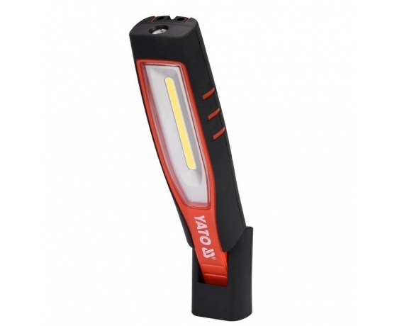 Фото 5 - Світильник переносний світлодіодний YATO акумулят. 3,7 V, 2 режими- 10/4 Вт, 170/ 1000 Lm, заряд USB