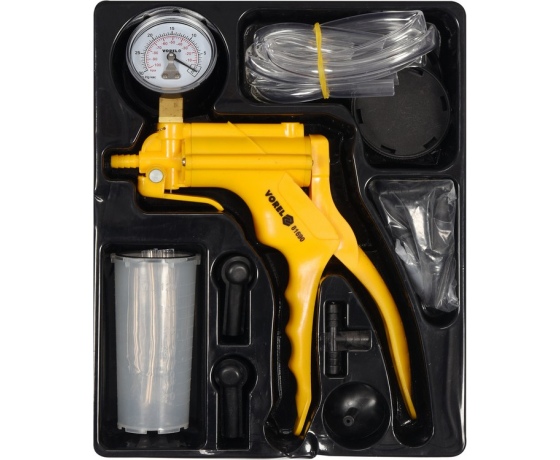 Фото 2 - Помпа ручна вакуумна Vorel з обладунками, кпл. 16 шт., P= -1-0 Bar