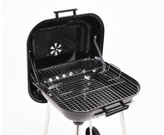 Фото 8 - Гриль прямокутний вугільний  LUND,40х45 см, на 4 ніжках (з 2 колесами) з кришкою