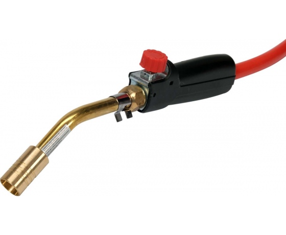 Фото 2 - Пальник газовий (пропан, бутан) YATO 4 кВт, l= 360 мм, з 3 соплами і шлангом- 1,5 м