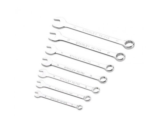 Фото 2 - Ключі комбіновані STANLEY М8- М19, хром-ванадієві, компл. 7 шт.
