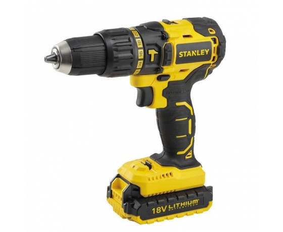 Фото 2 - Шурупокрут безщітковий акумуляторний STANLEY: 2 х Li-ion 18 В 2 АГод, крутн. мом- 55 Нм + кейс