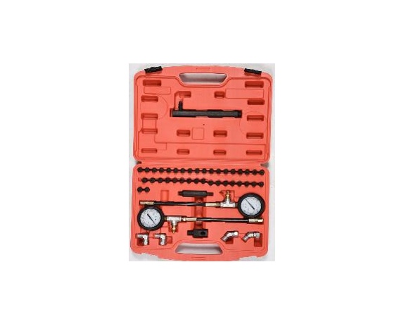 Фото 2 - Компресометр до гальмівних систем авто YATO: 0-20 МПа, зі спорядженням, 46 елем + кейс