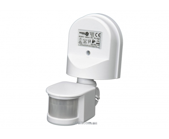 Фото 2 - Датчик руху білий VOREL 1200 Вт 12 м 180°