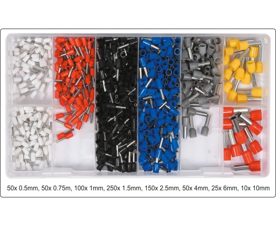 Фото 3 - Набір електричних роз'ємів YATO 8 різних розмірів 685 шт. в футлярі