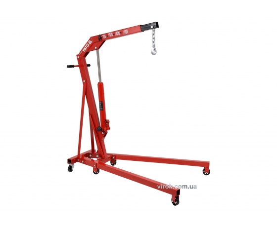 Фото 2 - Кран підкатний гідравлічний розкладний YATO 1 т 156 см 2.5-210 см
