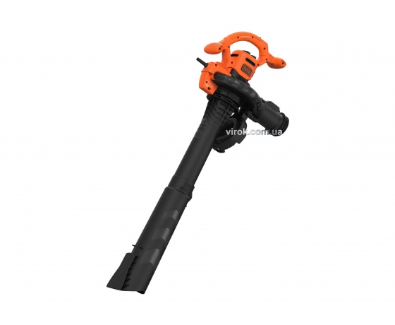 Фото 2 - Порохотяг садовий з подрібнювачем мережевий Black+Decker 2.6 кВт 40 л 11.7 м³/хв 2 сопла