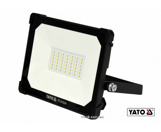 Фото 2 - Прожектор з SMD-діодним випромінювачем YATO 30 Вт 3000 лм 42 діоди