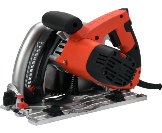 Фото 2 - Пила занурювальна, дискова ручна мережева YATO: P= 1,3 кВт, диск Ø=165/ 20x2,4мм, кут 45-90°