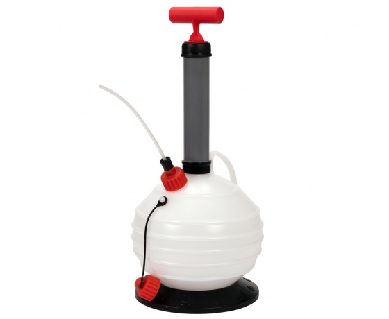 Фото 2 - Помпа ручна для відкачування оливи VOREL, ємність- 6 л, 4 трубки