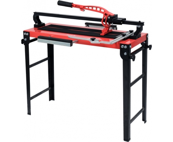 Фото 2 - Плиткоріз ручний з розкладним столом YATO, 1 спрямовуюча l= 600 мм, t≤ 14 мм, 300х 800х 650мм