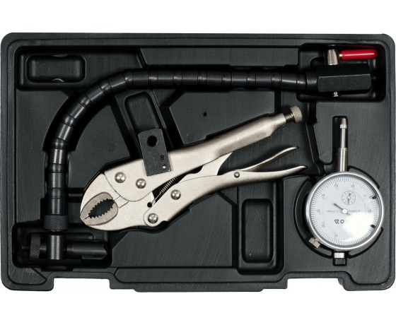 Фото 2 - Тестер контролю биття гальмівних дисків YATO в межах до 10 мм, точність- 0,01 мм, компл. 3 елем.