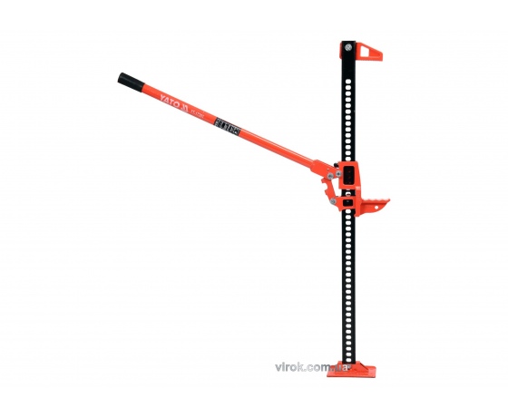 Фото 2 - Домкрат рейковий з ручним важелем YATO 3 т 130-1070 мм