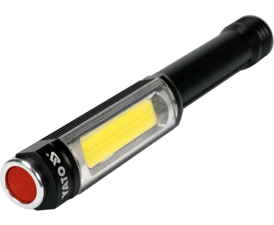 Фото 2 - Ліхтар світлодіодний оглядовий YATO; живлення від батарейок 3х АА, 400/170 Lm, 3 режими